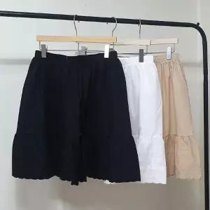 국내생산 면 미우 여성 홈웨어 잠옷반바지 면치마