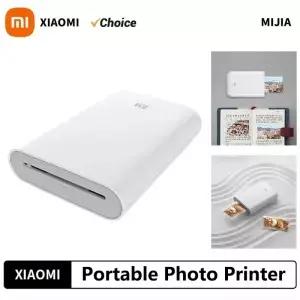 기존 휴대용 xiaomi호환 Mijia 포켓 포토 프린터 무선 블루투스 열전 사 AR 비디오 ZINK 자체 접착 색상