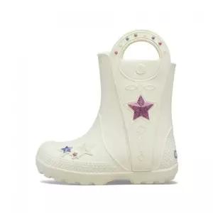 CROCS KIDS 핸들 잇 웨스턴 메탈릭 부츠 토들러 - 서밋 화이트 / 212547-2MD 458956