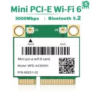 노트북 PC용 Wifi 6/5/4 블루투스 미니 PCIE 무선 카드 네트워크 어댑터