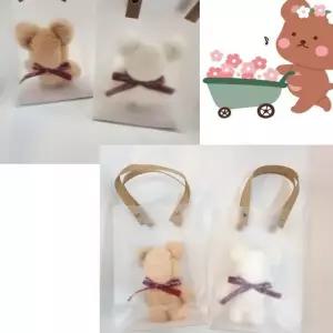 베어 핸드타월 돌잔치 답례품 /돌답례품/선물/포장백/곰손수건/행사/기념품/기념일