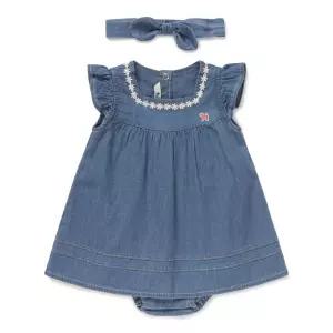 블루독 BLUEDOG BL 데님원피스형바디수트 46313-604-02 출산백일돌 46313-604-020-BON 104409