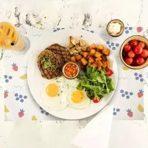 4p PVC 포인트 매트 귀여운 과일 방수 러너