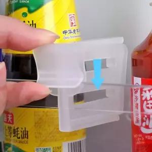 냉장고 칸막이 분할 클립 세트 4P 간격조절 파티션 정리클립 냉장실 냉동실 냉장고정리
