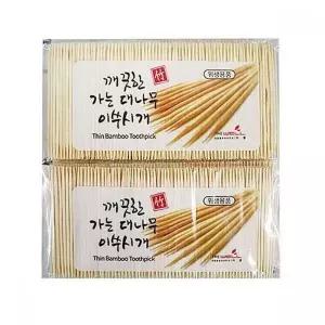 [하프클럽/알티피아]이쑤시개 대나무 2000p 치간이쑤시개 솟치솔