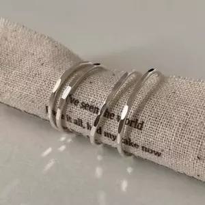 (925 Silver) Slim line ring B 74 쥬얼리 액세서리 반지 은반지