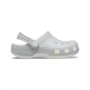 CROCS KIDS 클래식 이리데슨트 글리터 클로그 키즈 - 화이트 / 210986-100 458957
