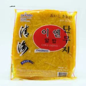 알밥 이엔 단무지 1kg 절임무 주먹용 반찬 용단무지 잘게썬 주먹