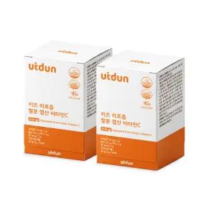 UTDUN 키즈 리포좀 철분 엽산 비타민C 두돌 아기 유아 어린이 초등학생 중학생 철분제 4BOX 2g 120포
