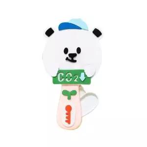 [콩심팥심](민화샵) EVA 지구의 날 손선풍기 북극곰 S250011B (1개입)