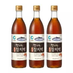 청정원 맛선생 꽃게 참치액 950g X 3개