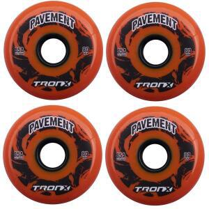 트론엑스 야외 아스팔트 포장 85A 인라인 롤러 하키 휠 4팩 | 59MM 68MM 72MM 76MM 80MM 사이즈 하이로