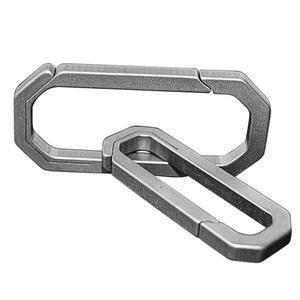 WANERSEN EDC 티타늄 카라비너 클립 다기능 키 체인 퀵 릴리스 홀더 야외 도구