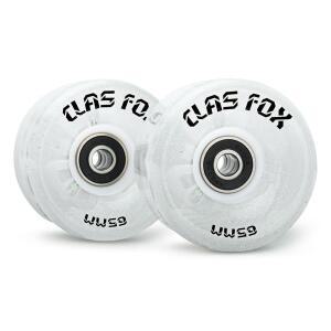 ABEC-9 베어링이 장착된 CLAS 폭스 롤러 스케이트 휠 65MM X 35MM 82A 8 PCS 실외 또는 실내에서 더블 로우 스케이팅을 위해 설치됨