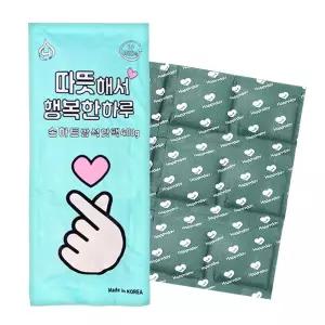 해피데이 행복 손하트 방석 핫팩 400g x 40개 1BOX 붙이는 캠핑 어린이 군대