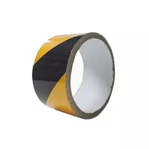 [하프클럽/]알라스카 반사 테이프 노랑검정색 50mm x 3M 안전 표