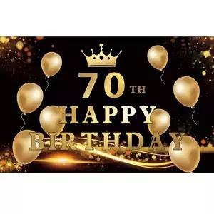 TBZ 70기념일 파티장식 럭셔리 생일현수막 할로윈파티장식