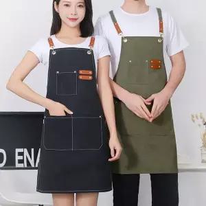 카페 미술 도예 주방 다용도 캔버스 방수 앞치마 일외용앞치마