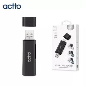 2슬롯 USB 카드리더기 블랙 SD-TF TC-07 프라임 엑토