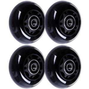 AOWISH 64MM 인라인 스케이트 휠 X 24MM 롤러 하키 교체 휠(롤러 보드 가방 수하물 캐리어 물줄 시트 스테디레스트 우드 선반(4팩)용 베어링 포함)