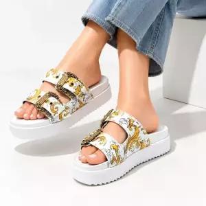 베르사체 Baroque Buckle Arizona Sandals 78VA3SM1 ZS366 G03) 바로크 버클 아리조나 샌들)