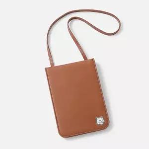 메종키츠네 FOX HEAD NECK POUCH MM05340LC0043-P298) 폭스 헤드 넥 파우치)