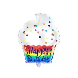 [셀러에이드]생일 컵케이크 장식 은박풍선 파티풍선 홈파티 용품 호일 아트