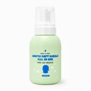 하와유 소프트버블 올인원 유아 바스 샴푸 얼굴 바디 클렌저