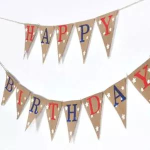 가랜드 생일 장식 축하 기념일 파티 패브릭 생일파티