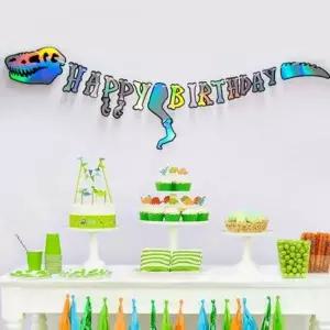 공룡생일파티 가랜드 생일 파티 장식 포토존 가렌다 어린이집