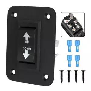 DaierTek UP Down 순간 역 극성 스위치 12V 30A DPDT 반전 5 번째 휠용 RV 전원 잭