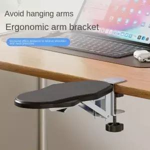 접이식 인체 공학적 컴퓨터 책상 팔걸이 패드 손목 받침대 키보드 확장기 회전 마우스 홀더 랙 지원