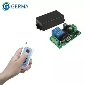 GERMA433 MHz AC 220V 1 채널 원격 제어 스위치 4ch RF 송신기 차고 학습 1527 게이트 도어