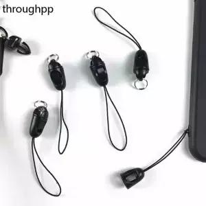 나일론 블랙 휴대폰 스트랩 랜야드 분리형 액세서리 DIY 펜던트 로트당 10 개