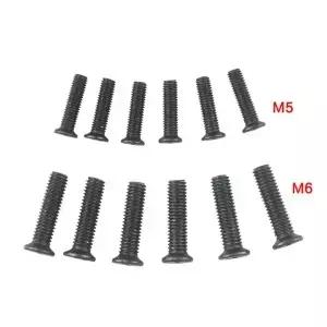 6Pcs 고정 나사 M5/M6 22mm 왼손 스레드 UNF 드릴 척 생크 어댑터 전기 액세서리