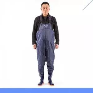 [하프클럽/]WL PVC 작업복 일체형 장화 250mm 낚시장화 텃밭장화