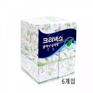 [유한킴벌리]고품질 TBZ IS 크리넥스 클래식 숲속향 180매X6개입 잘풀리는화장지 3겹화장지 소프트화장지