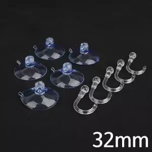 32mm 흡착판 큐방 + 고리 5P X10개 흡착고무 유리부착 (WB68C91)