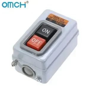OMCH 푸시 버튼 전원 스위치 3상 제어 시작 AC 380V 15A 3P 2.2KW TBSN315 TBSS315