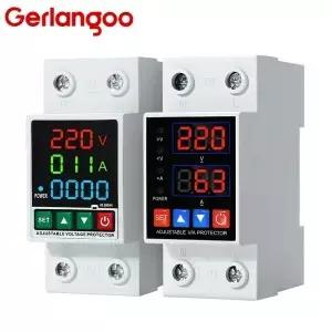 40A 63A 230V DIN 레일 조정 가능 과전압 및 저전압 보호 장치 릴레이 과전류 제한