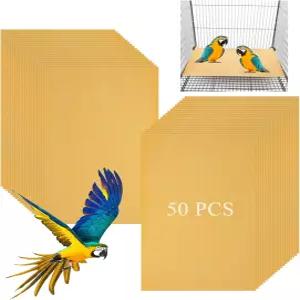 Oungy 50 PCS 자갈 라이너 새장용 종이 11 x 17인치 앵무새 용지 케이지