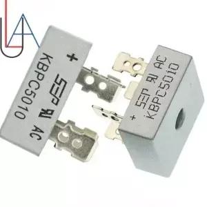 LAUBEI 2PCS/Lot KBPC5010 다이오드 브리지 정류기 50A 1000V 5010 전력 전자 부품