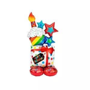 [셀러에이드]파티 생일 장식 풍선 호일 은박풍선 벌스데이케이크 에어벌룬