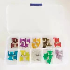100/50 Pcs 미니 자동차 퓨즈 블레이드 유형 구색 상자 2A/3A/5/A/7.5A/10A/15A/20A/25A/30A/35A