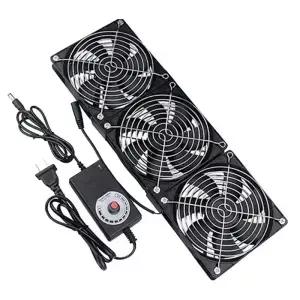 120mm 3000 선풍기 냉각 컨트롤러 12cm 12V 220V Btc 기계 섀시 워크스테이션 캐비닛 라디에이터 서버
