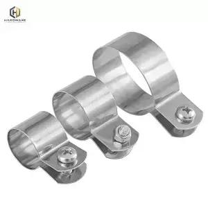 304 스테인레스 스틸 호스 클램프 직경 10mm60mm 오믹 접지 클립 파이프 버클 스크류 너트 하드웨어가 된