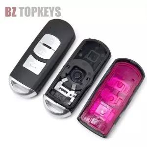 BZTOPKEYS 교체용 스마트 자동차 키 쉘 마쓰다 3 6 CX3 악셀라 아테나 아르츠 2 단추 원격 케이스 커버
