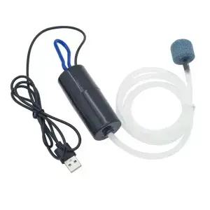 에어 스톤 및 실리콘 튜브가 된 USB 수족관 공기 펌프 낚시를 위한 에너지 절약 산소