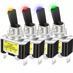 2PCS 30A 12V LED 토글 스위치 조명 로커 SPST ON Off 2 위치 3Pin 자동차 항공기