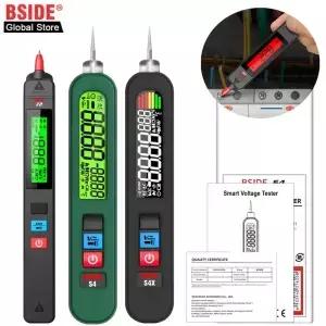 BSIDE 전압 테스터 펜 12V300V 비접촉 감지 누출 라이브 와이어 브레이크 포인트 파인더 휴대용 가정용